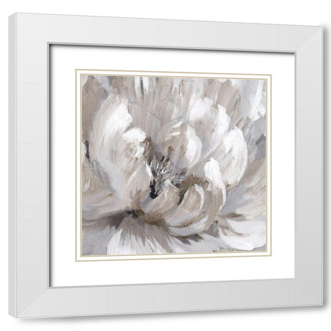 Burst of Spring II White Modern Wood Framed Art Print with Double Matting by Nan