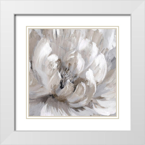 Burst of Spring II White Modern Wood Framed Art Print with Double Matting by Nan