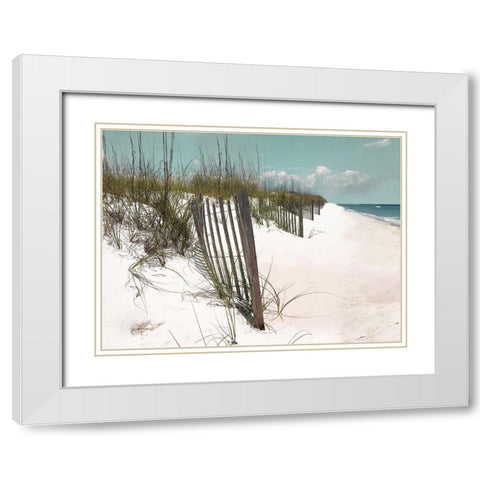 Cape Beach White Modern Wood Framed Art Print with Double Matting by Nan