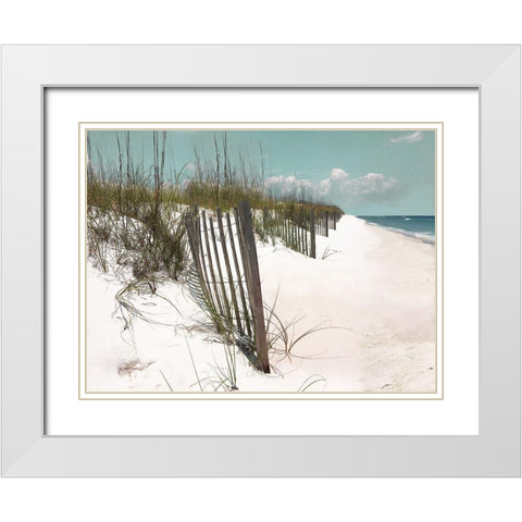 Cape Beach White Modern Wood Framed Art Print with Double Matting by Nan