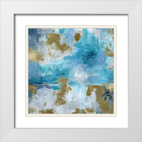 Blue Bombay White Modern Wood Framed Art Print with Double Matting by Craven, Katrina