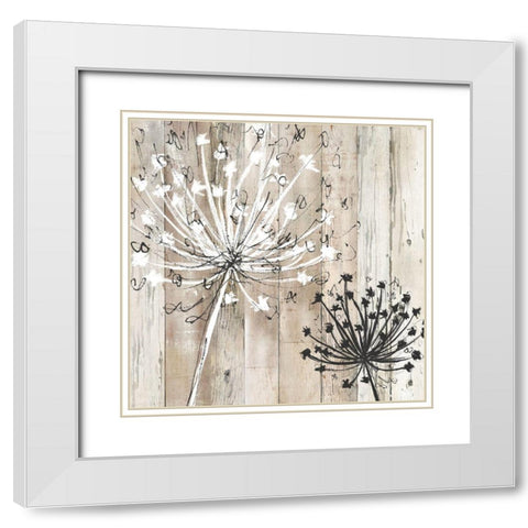 Farmhouse Fluff White Modern Wood Framed Art Print with Double Matting by Craven, Katrina