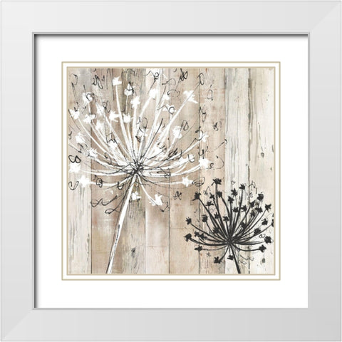 Farmhouse Fluff White Modern Wood Framed Art Print with Double Matting by Craven, Katrina