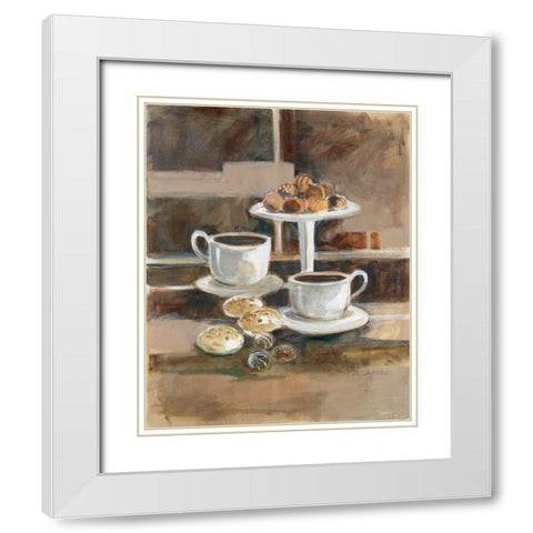 Sweet Cravings I White Modern Wood Framed Art Print with Double Matting by Oesterle, Roz