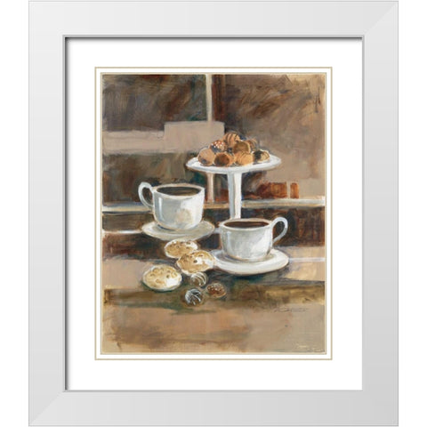 Sweet Cravings I White Modern Wood Framed Art Print with Double Matting by Oesterle, Roz
