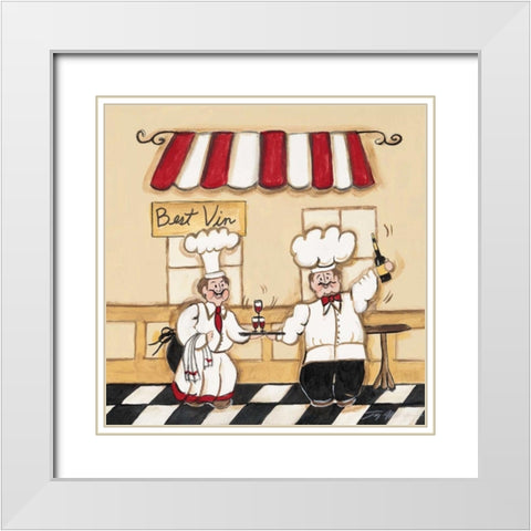 Best Vin White Modern Wood Framed Art Print with Double Matting by Alldredge, Joy