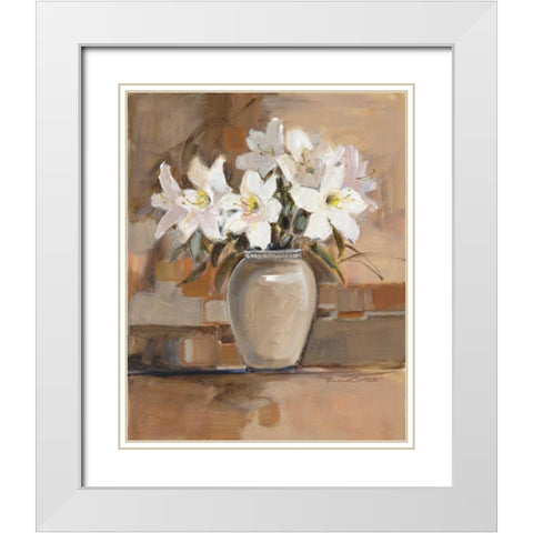 Fresh Accents II White Modern Wood Framed Art Print with Double Matting by Oesterle, Roz