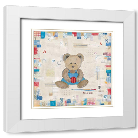 Hug Me White Modern Wood Framed Art Print with Double Matting by Pope, Kate and Elizabeth