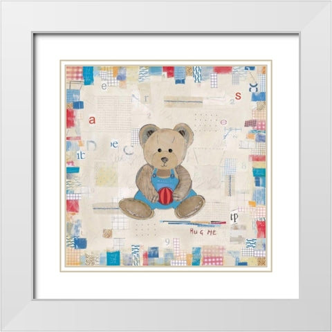 Hug Me White Modern Wood Framed Art Print with Double Matting by Pope, Kate and Elizabeth