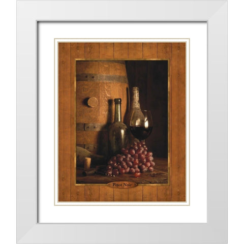 Vineyard Tour I White Modern Wood Framed Art Print with Double Matting by Dancause, Alain