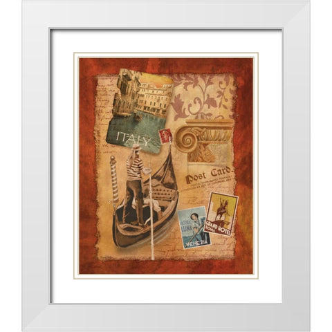Memories of Italy White Modern Wood Framed Art Print with Double Matting by Knutsen, Conrad