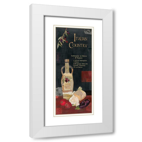 Aubergine in Onion and Tomato White Modern Wood Framed Art Print with Double Matting by Pope, Kate and Elizabeth