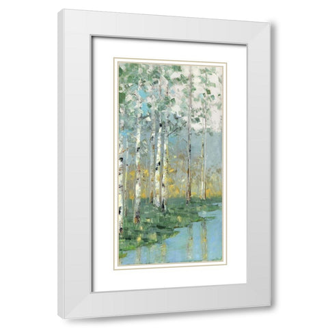 Birch White Modern Wood Framed Art Print with Double Matting by Swatland, Sally