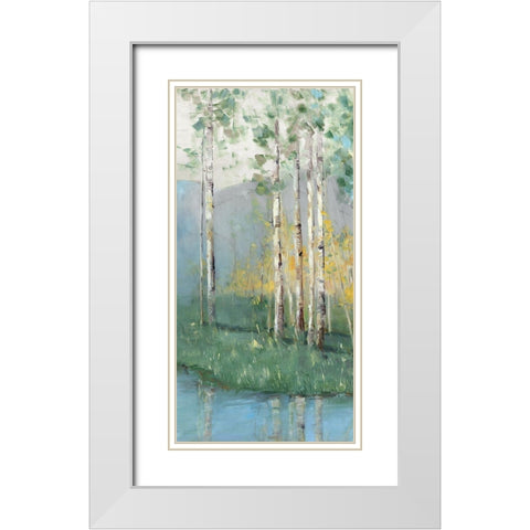 Birch White Modern Wood Framed Art Print with Double Matting by Swatland, Sally