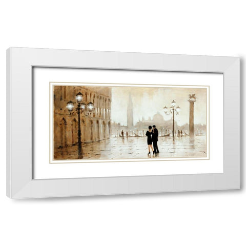 Night Out White Modern Wood Framed Art Print with Double Matting by Orme, E. Anthony