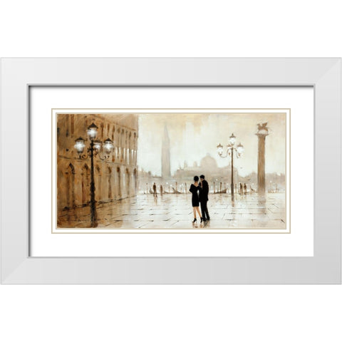 Night Out White Modern Wood Framed Art Print with Double Matting by Orme, E. Anthony