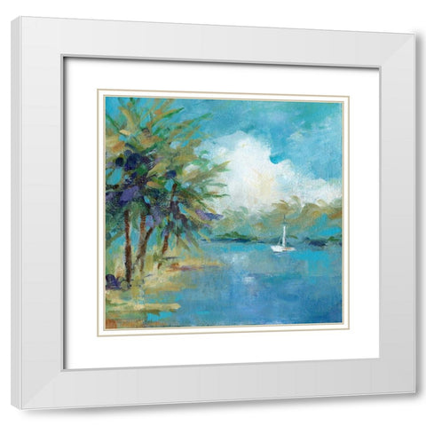 Off the Melacon White Modern Wood Framed Art Print with Double Matting by Robinson, Carol