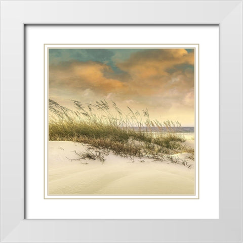 West Breeze White Modern Wood Framed Art Print with Double Matting by Calascibetta, Mike
