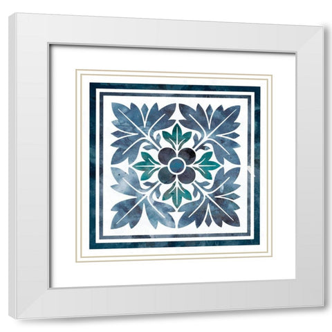 Nature Wash II White Modern Wood Framed Art Print with Double Matting by Robinson, Carol