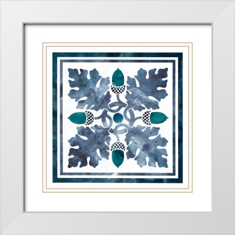 Nature Wash IV White Modern Wood Framed Art Print with Double Matting by Robinson, Carol