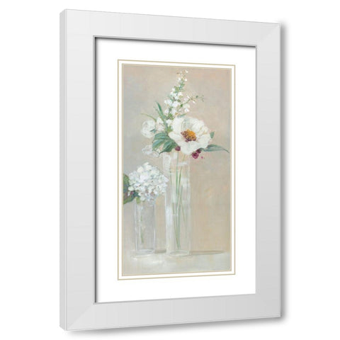 Select Blooms White Modern Wood Framed Art Print with Double Matting by Swatland, Sally