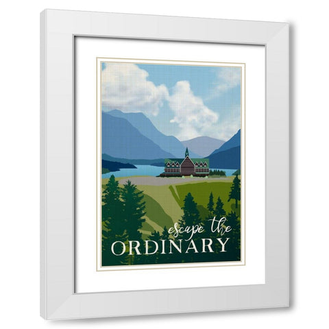 Escape the White Modern Wood Framed Art Print with Double Matting by Robinson, Carol