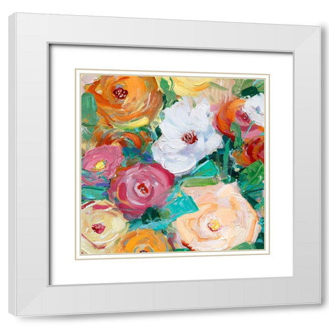 Spring Bright White Modern Wood Framed Art Print with Double Matting by Swatland, Sally