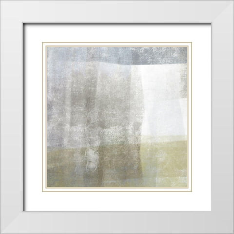 Highland Fog II White Modern Wood Framed Art Print with Double Matting by Nan