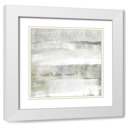 Highland Fog IV White Modern Wood Framed Art Print with Double Matting by Nan