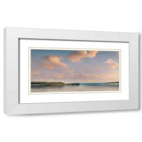 A Long Walk White Modern Wood Framed Art Print with Double Matting by Calascibetta, Mike