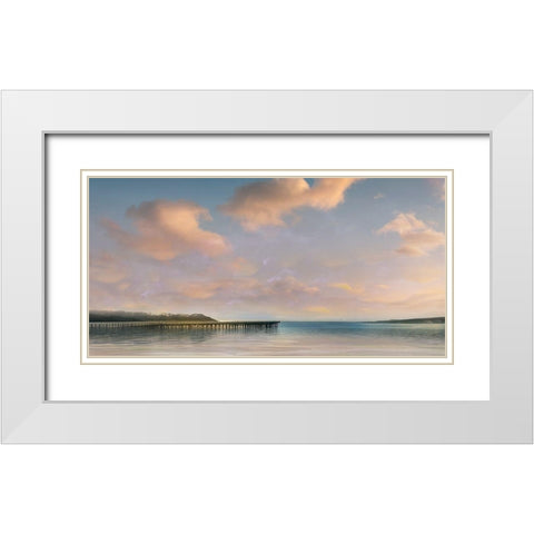 A Long Walk White Modern Wood Framed Art Print with Double Matting by Calascibetta, Mike