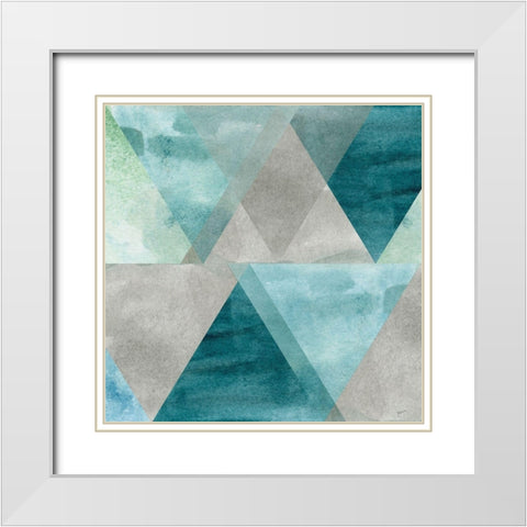 Tri Montage White Modern Wood Framed Art Print with Double Matting by Craven, Katrina