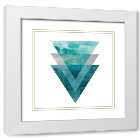 Tri Trio White Modern Wood Framed Art Print with Double Matting by Craven, Katrina