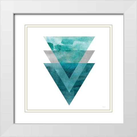 Tri Trio White Modern Wood Framed Art Print with Double Matting by Craven, Katrina