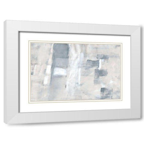 Fogscape I White Modern Wood Framed Art Print with Double Matting by Pattinian, Merri