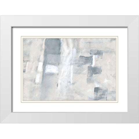 Fogscape I White Modern Wood Framed Art Print with Double Matting by Pattinian, Merri