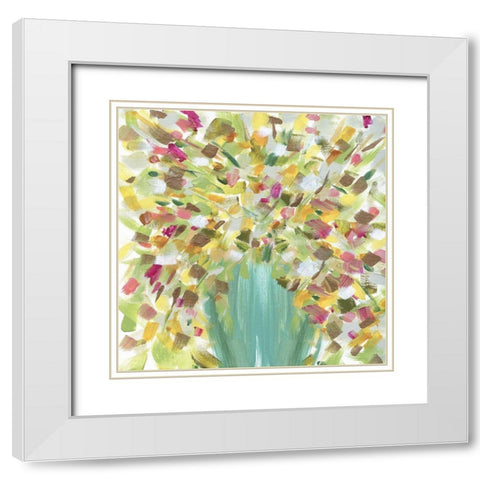 Tropical Whimsy White Modern Wood Framed Art Print with Double Matting by Jill, Susan