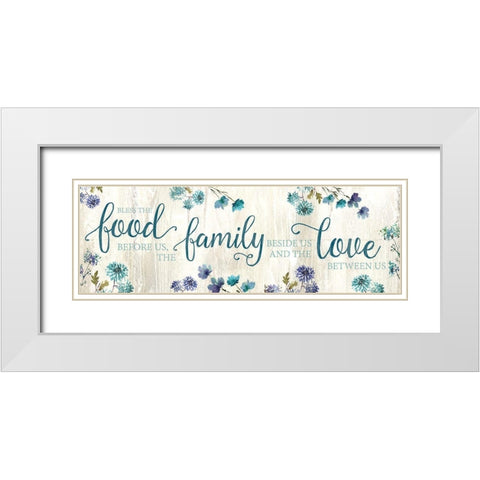 Food Family Love White Modern Wood Framed Art Print with Double Matting by Knutsen, Conrad
