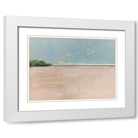 My Tranquility White Modern Wood Framed Art Print with Double Matting by Swatland, Sally