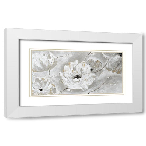 Silver Sun Garden White Modern Wood Framed Art Print with Double Matting by Craven, Katrina
