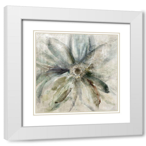 Floral Drama White Modern Wood Framed Art Print with Double Matting by Robinson, Carol