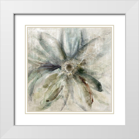 Floral Drama White Modern Wood Framed Art Print with Double Matting by Robinson, Carol