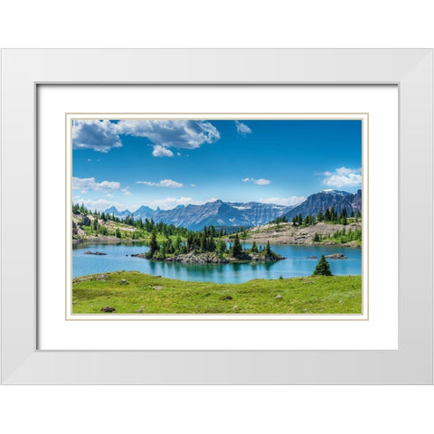 Afternoon Magic White Modern Wood Framed Art Print with Double Matting by Garber, Howie