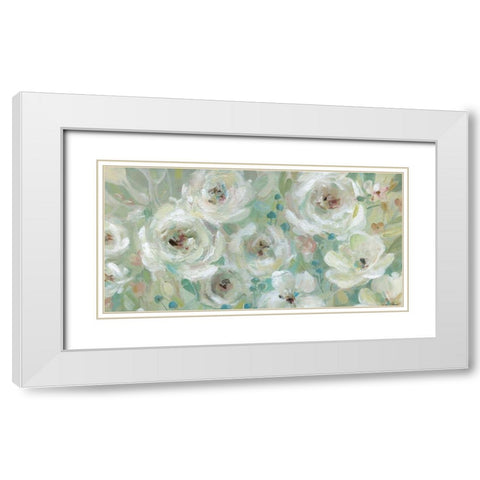 Pastel Symphony White Modern Wood Framed Art Print with Double Matting by Robinson, Carol