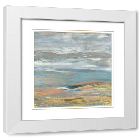 Debruce I White Modern Wood Framed Art Print with Double Matting by Jill, Susan