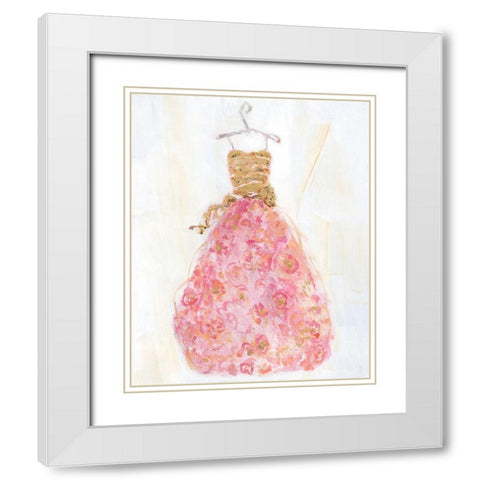 Ball Gown II White Modern Wood Framed Art Print with Double Matting by Swatland, Sally