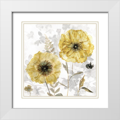 Transparent Gold White Modern Wood Framed Art Print with Double Matting by Robinson, Carol