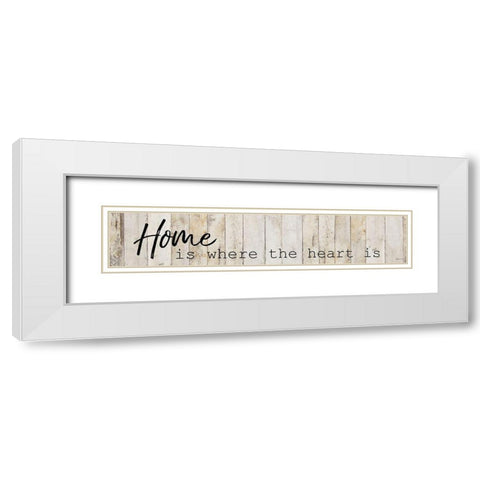 Home White Modern Wood Framed Art Print with Double Matting by Craven, Katrina