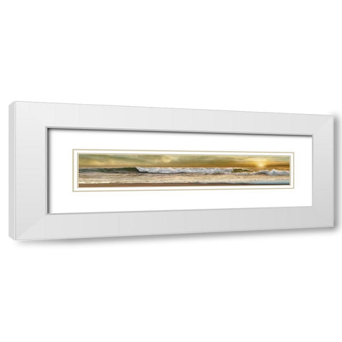 Home is Where the Beach Is White Modern Wood Framed Art Print with Double Matting by Calascibetta, Mike
