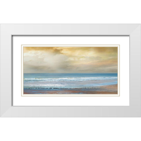 Beach Dreams White Modern Wood Framed Art Print with Double Matting by Calascibetta, Mike